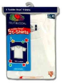 Fruit of the Loom Boys 2-7 Toddler Crew Tee 5-Pack Fruit of the Loom Boys 2-7 Toddler Crew Tee 5-Pack