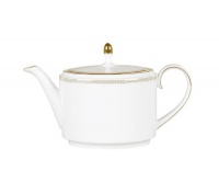 Vera Wang by Wedgwood Golden Grosgrain 1.4-Pint Teapot Vera Wang by Wedgwood Golden Grosgrain 1.4-Pint Teapot