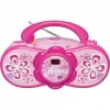 Barbie Bloombox BAR201 Portable CD Boombox with AM/FM Radio