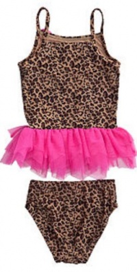 Flapdoodles Girls 4-6x Leopard Print 2 Piece Swimsuit (4) Flapdoodles Girls 4-6x Leopard Print 2 Piece Swimsuit (4)