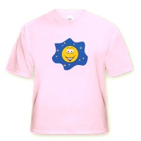 GIrl Yellow Smiley Face With Flower in Hair - Toddler Light-Pink-T-Shirt (3T) GIrl Yellow Smiley Face With Flower in Hair - Toddler Light-Pink-T-Shirt (3T)