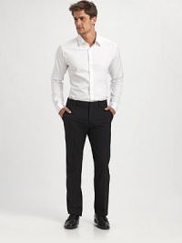 Simple, classic and easy-wearing with anything in your wardrobe: the poplin shirt returns with fine tailoring and a hint of stretch. Buttonfront 78% cotton/18% polyamide/4% elastane Dry clean Imported Simple, classic and easy-wearing with anything in your wardrobe: the poplin shirt returns with fine tailoring and a hint of stretch. Buttonfront 78% cotton/18% polyamide/4% elastane Dry clean Imported