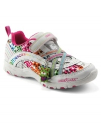 When the lights come on rock out with your band of Glitzy Pets in this energizing sneaker. A lightweight, flexible outsole, breathable mesh lining and attached 3D Glitzy Pet will provide the comfort and confidence she needs to really shine and steal the show! When the lights come on rock out with your band of Glitzy Pets in this energizing sneaker. A lightweight, flexible outsole, breathable mesh lining and attached 3D Glitzy Pet will provide the comfort and confidence she needs to really shine and steal the show!