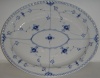 Royal Copenhagen Blue Fluted Half Lace Border Oval Platter 16 # 534