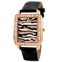 Golden Classic Women's 2217_rosegold Safari Dame Rectangle Rhinestone Leather Watch Golden Classic Women's 2217_rosegold Safari Dame Rectangle Rhinestone Leather Watch
