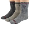 Polo Ralph Lauren toddlers boys Collegiate Stripe Crew socks assorted 3pairs - 2-4 years