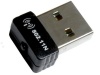 SANOXYTM USB 802.11n 150m Mini Wireless Lan Adapter,with WPS Key - Black