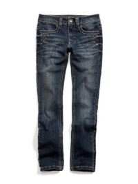 GUESS Kids Girls Big Girl Daredevil Skinny Jeans with G, MEDIUM STONE (7) GUESS Kids Girls Big Girl Daredevil Skinny Jeans with G, MEDIUM STONE (7)