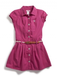 GUESS Kids Girls Shirtwaist Dress with Belt, RAIL SIMPLE WASH (10/12) GUESS Kids Girls Shirtwaist Dress with Belt, RAIL SIMPLE WASH (10/12)