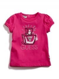 Guess Makes Scents T-Shirt (Sizes 2T - 4T) - dark pink, 3t Guess Makes Scents T-Shirt (Sizes 2T - 4T) - dark pink, 3t