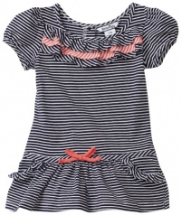 Hartstrings Baby-girls Infant Jersey Cap Sleeve Striped Tunic, Multi Stripe, 24 Months