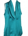 MICHAEL Michael Kors Womens Sleeveless Cowlneck Top