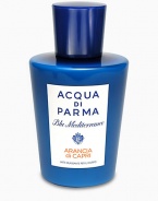 A pure moment of bliss. A luxurious and lightweight body lotion, scented with the carefree fragrance of Arancia di Capri, that is quickly and easily absorbed into the skin, leaving a feeling of softness and suppleness on the skin. 6.7 oz.