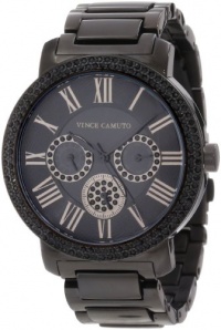 Vince Camuto Women's VC/5001BKBK Swarovski Crystal Accented Black Ion-Plated Multi-Function Bracelet Watch Vince Camuto Women's VC/5001BKBK Swarovski Crystal Accented Black Ion-Plated Multi-Function Bracelet Watch