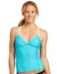 Speedo Women's Active Mesh Panel Tankini Top