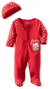 Little Me Baby-Boys Newborn Bear Stars Footie And Hat, Red, 6 Months Little Me Baby-Boys Newborn Bear Stars Footie And Hat, Red, 6 Months