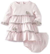Little Me Baby-Girls Newborn Sweet Rosette Dress Set, Light Pink, 9 Months Little Me Baby-Girls Newborn Sweet Rosette Dress Set, Light Pink, 9 Months