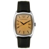 Emporio Armani Men's AR0411 Large Stainless Steel and Brown Leather Watch