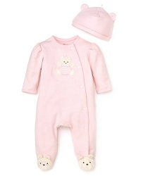 With embroidered bears on her feet and on her chest, your little gal will be ready to hibernate for the night in the super soft comfort of 100% cotton. With embroidered bears on her feet and on her chest, your little gal will be ready to hibernate for the night in the super soft comfort of 100% cotton.