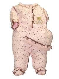 Little Me Mini Heart Layette Pink Little Me Mini Heart Layette Pink