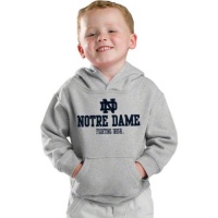 Notre Dame Fighting Irish Kids 4-7 Grey adidas Tackle Twill Hooded Sweatshirt Notre Dame Fighting Irish Kids 4-7 Grey adidas Tackle Twill Hooded Sweatshirt