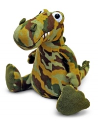 Wally Dinosaur raises the question: Did dinosaurs really go extinct, or did they just develop really great camouflage? Wally, for one, is a master of jungle camo. He is also very good at snuggling: With ultra-soft fleece covering and squishy fill, you won't want to keep these hugs hidden! Wally Dinosaur raises the question: Did dinosaurs really go extinct, or did they just develop really great camouflage? Wally, for one, is a master of jungle camo. He is also very good at snuggling: With ultra-soft fleece covering and squishy fill, you won't want to keep these hugs hidden!