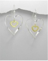 Heart Earrings In Sterling Silver