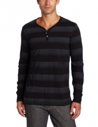 Marc Ecko Cut & Sew Men's Jersey Stripe Henley Shirt Marc Ecko Cut & Sew Men's Jersey Stripe Henley Shirt