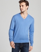 Michael Kors Solid V Neck Sweater