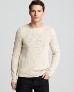 An effortless design with a soft, textured feel, this handsome crewneck sweater combines refined with relaxed for superior comfort and style.