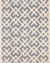 Area Rug 6x9 Rectangle Transitional Blue - Bone Color - Safavieh Courtyard Rug from RugPal