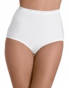 Hanes Women's Cotton Briefs 6 Pack White