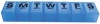 Apex 7 Day XXL Twice a Day Weekly Pill Organizer - Translucent Blue