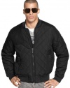 Sean John Nylon Men's Quilted Hunting Bomber Jacket Black Size L