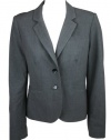 Calvin Klein Womens Stretch Double Button Blazer Jacket