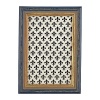 Faux distressed wood is accented with a gold-tone inner trim, in this traditionally elegant frame from Tizo.