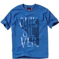 Quiksilver Kids Billed Tee Shirt for Boys (2T-7) Heather Blue, 2T Quiksilver Kids Billed Tee Shirt for Boys (2T-7) Heather Blue, 2T