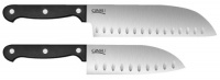 Ginsu Essential Open Stock Series Japanese 420J2 Stainless Steel 2-Piece Santoku Set with 5 and 7 Inch Santoku Blades 4861 Ginsu Essential Open Stock Series Japanese 420J2 Stainless Steel 2-Piece Santoku Set with 5 and 7 Inch Santoku Blades 4861