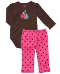 Showing the love. Everyone will know she's got a huge heart in this sweet bodysuit and pant set from Carter's. Showing the love. Everyone will know she's got a huge heart in this sweet bodysuit and pant set from Carter's.