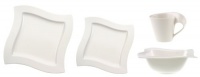 Villeroy & Boch New Wave 16 Piece Set Square Salad Villeroy & Boch New Wave 16 Piece Set Square Salad