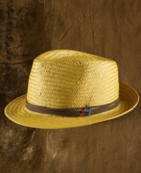 Capture the essence of old Havana in this worn-in straw fedora, complete with leather trim for easy, effortless style. Capture the essence of old Havana in this worn-in straw fedora, complete with leather trim for easy, effortless style.