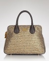 Elements of shimmer give this tweed Cornelia Guest satchel a touch of glitz that shines on when the ordinary day bag just won't do. A secure top zip closure opens to a lined interior with multiple pockets.