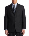 Haggar Men's Grid Plaid Two-Button Center Vent Separate Coat