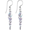 Handcrafted Austrian Crystal Sterling Icicle Drop Earrings MADE WITH SWAROVSKI ELEMENTS
