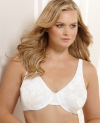 Olga's Christina offers Today's Tapestry minimizer bra with a floral lace mesh overlay that's perfect to wear under tailored shirts. Style #55409 Olga's Christina offers Today's Tapestry minimizer bra with a floral lace mesh overlay that's perfect to wear under tailored shirts. Style #55409