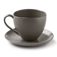 Borrowing from nature, these porcelain cups and saucers have a highly glossed surface and unusual contours, creating an interesting silhouette - a DVF signature - on the table. Borrowing from nature, these porcelain cups and saucers have a highly glossed surface and unusual contours, creating an interesting silhouette - a DVF signature - on the table.