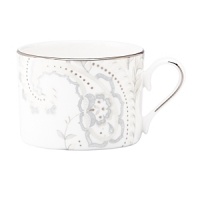 Paisley Bloom brings Marchesa's signature beaded accents to life on a tailored white bone dinnerware body. Silver mica and platinum decorate the rim for added appeal. The unique artistry of paisley and florals create a graceful tabletop collection that is romantic and refined, perfect for every dinner party. Paisley Bloom brings Marchesa's signature beaded accents to life on a tailored white bone dinnerware body. Silver mica and platinum decorate the rim for added appeal. The unique artistry of paisley and florals create a graceful tabletop collection that is romantic and refined, perfect for every dinner party.