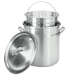 Bayou Classic 4042 42-Quart All-Purpose Aluminum Stockpot with Steam and Boil Basket