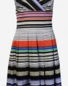 Calvin Klein Women's Cotton Stretch Striped Sun Dress 12 Multi [Apparel]