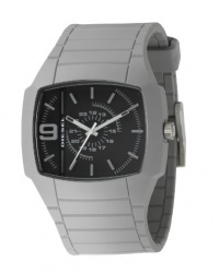 Diesel Men's DZ1329 Grey Silicone Quartz Watch with Black Dial Diesel Men's DZ1329 Grey Silicone Quartz Watch with Black Dial